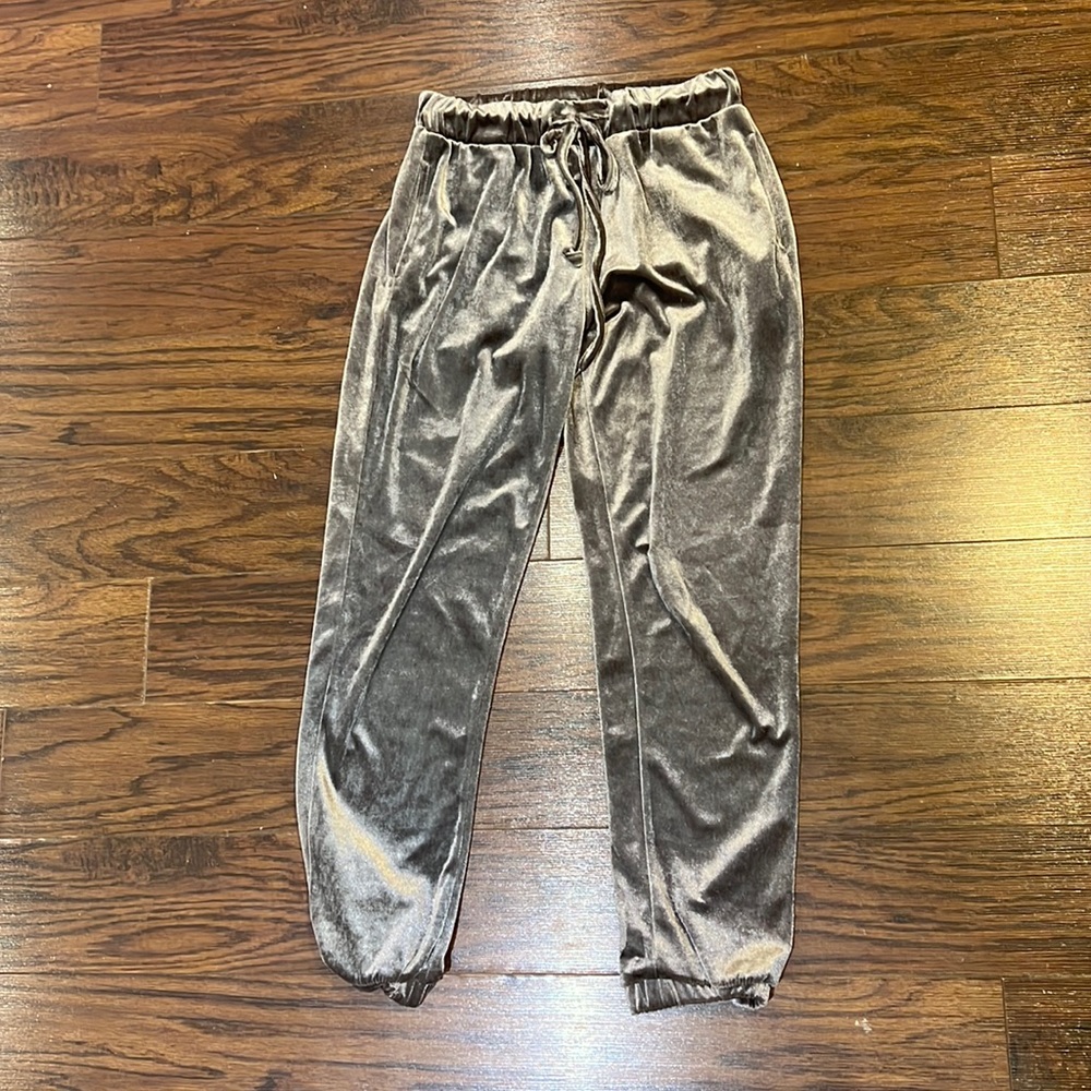 ZARA velvet joggers
